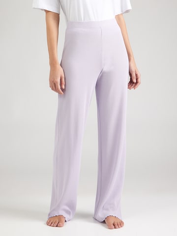 BOSS Pyžamové kalhoty – fialová: přední strana