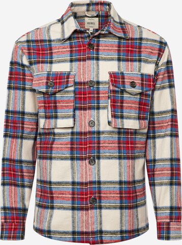 Redefined Rebel Regular fit Button Up Shirt 'John' in Red: front