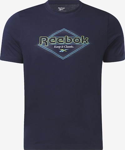 Reebok Classics Majica u mornarsko plava / tirkiz / limeta zelena / bijela, Pregled proizvoda