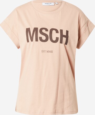MSCH COPENHAGEN Тениска 'Alva' в розово: отпред