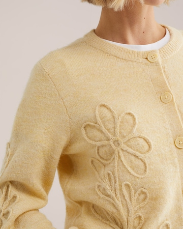 WE Fashion Gebreid vest in Geel