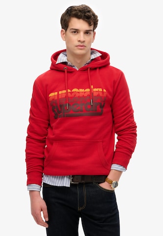 Superdry Sweatshirt in Red: front