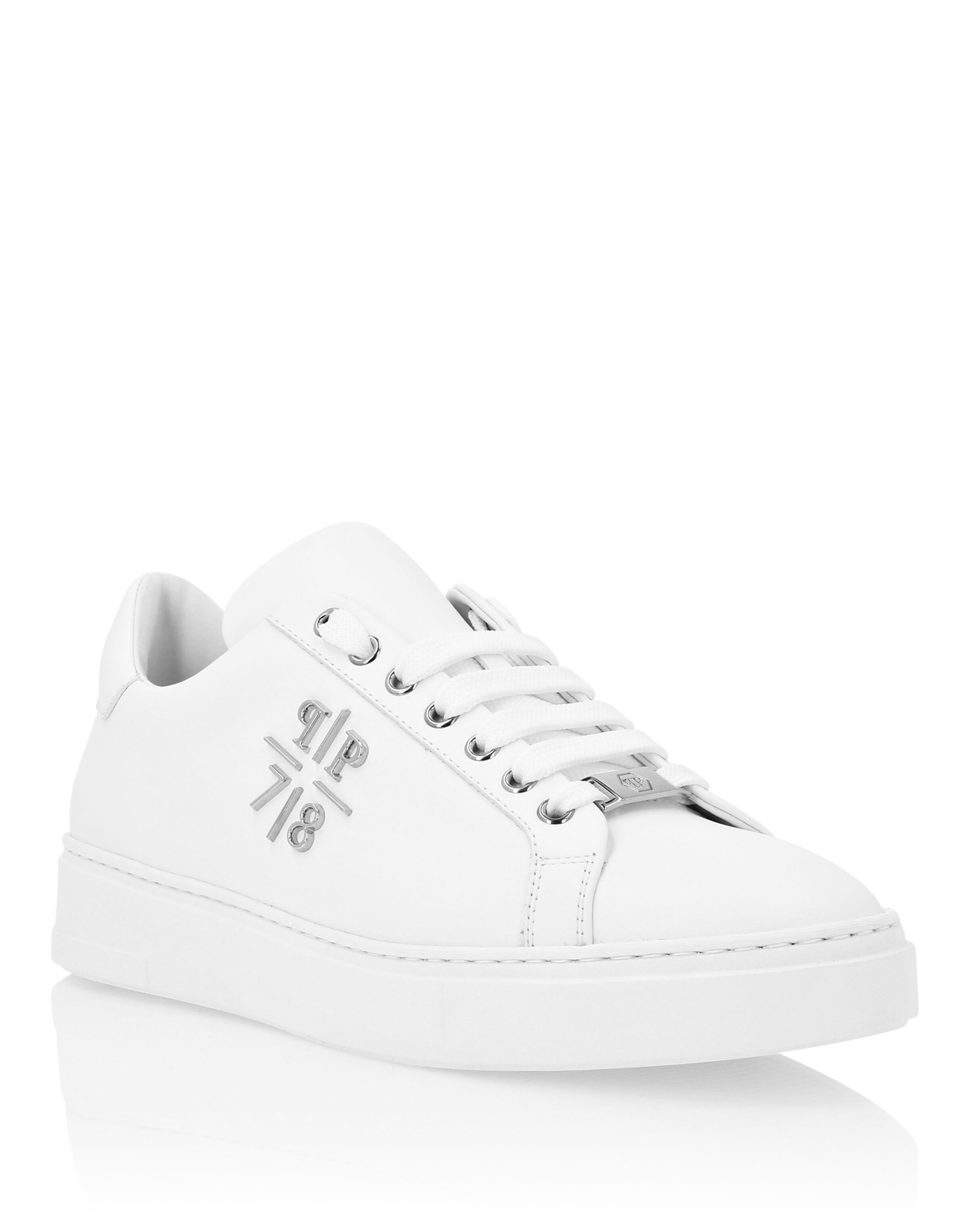 Philipp Plein Platform trainers in White: front