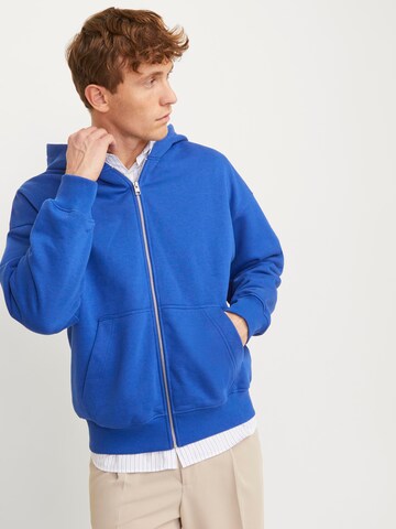 JACK & JONES Sweatjacke 'HARVEY' in Blau