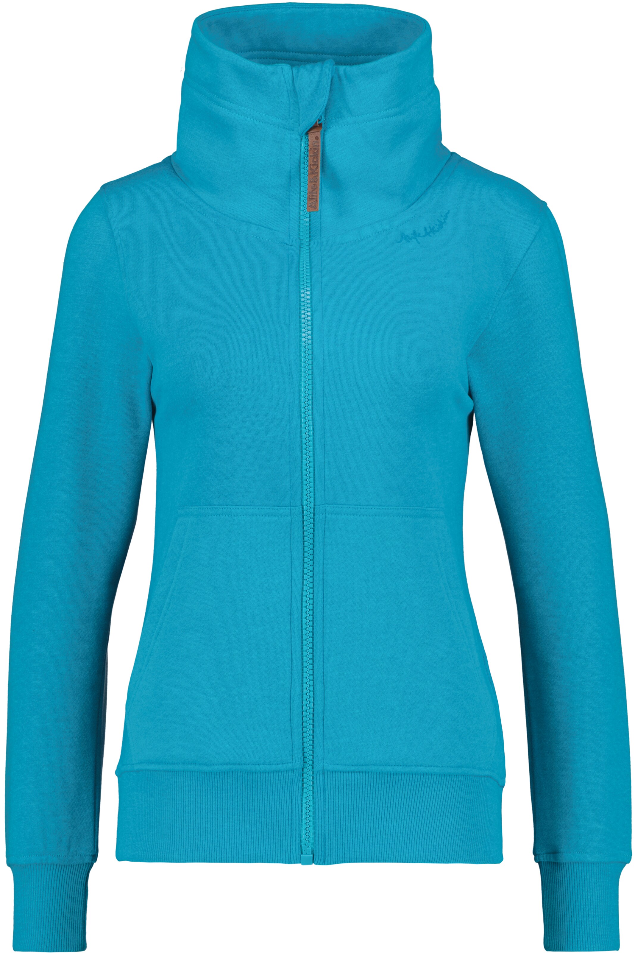 Frauen Große Größen Alife and Kickin Sweatjacke in Aqua - LH70567 Frauen Große Größen Alife and Kickin Sweatjacke in Aqua - LH70567
