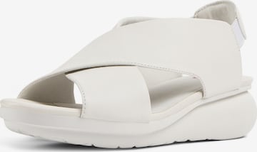 CAMPER Strap sandal ' Balloon ' in White: front