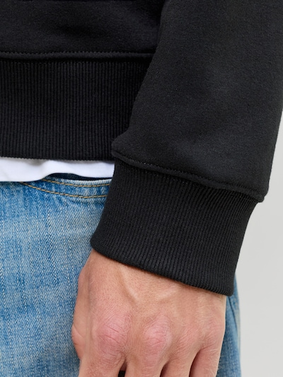 JACK & JONES Sweatshirt 'JJAERO' in S in de kleur Lichtgroen / Zwart / Wit, Productweergave