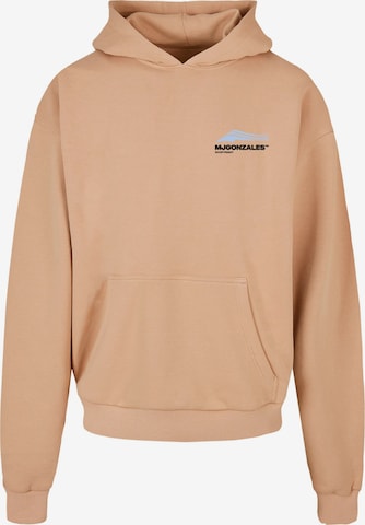 MJ Gonzales Sweatshirt 'Wave V.1' in Beige: voorkant