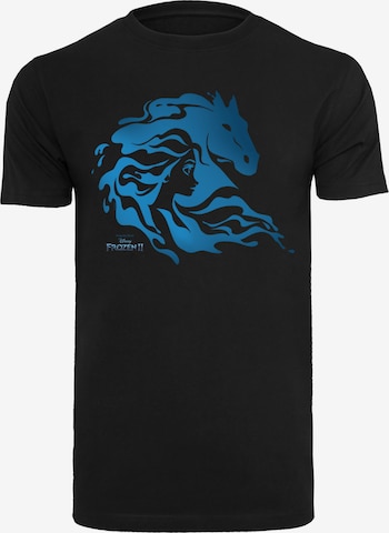 F4NT4STIC T-Shirt 'Disney Frozen 2 Nokk Silhouette' in Schwarz: Vorderseite