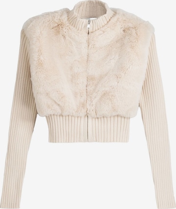 Cardigan Bershka en beige : devant