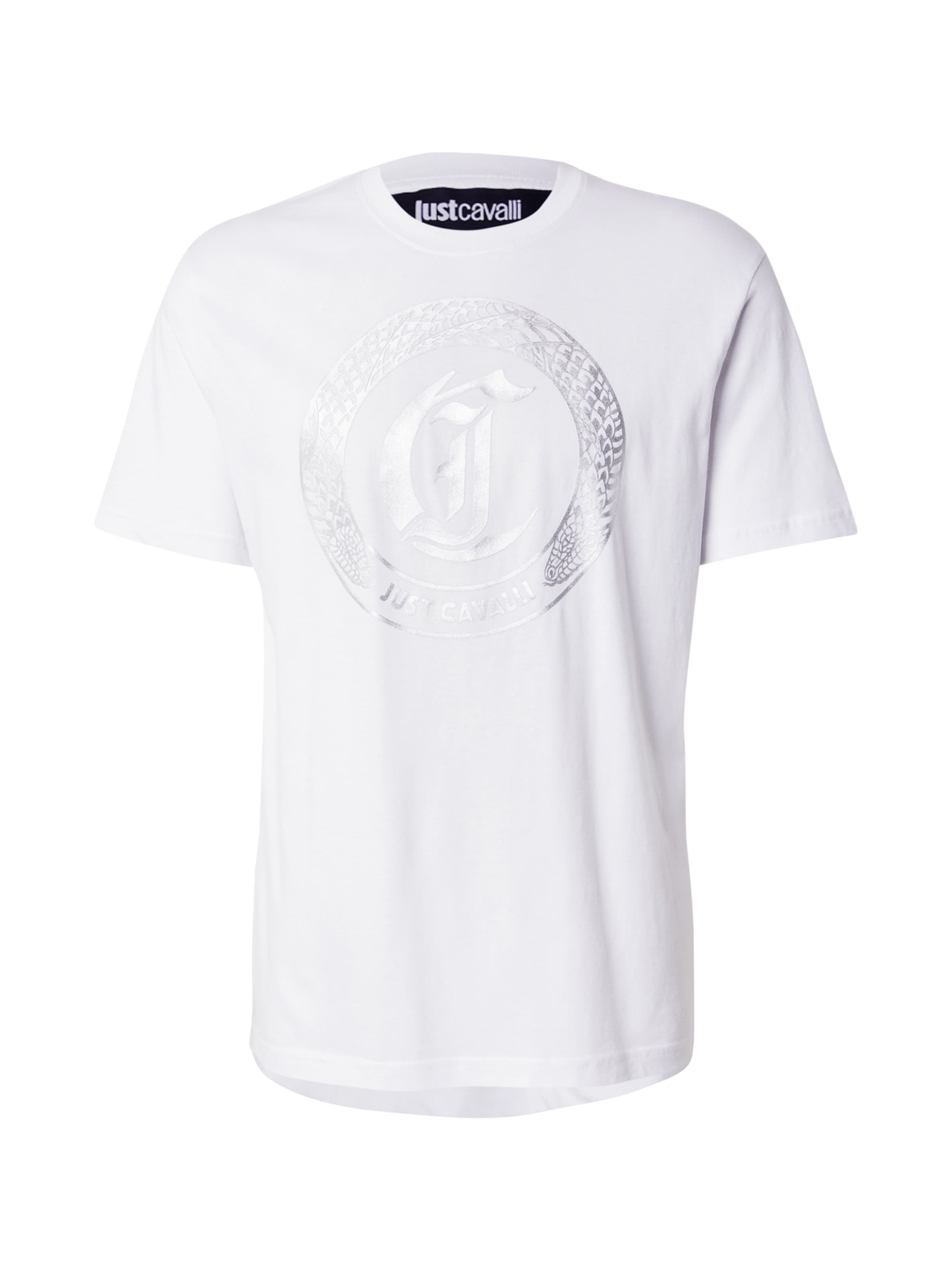 Just Cavalli T-shirt i vit: framsida