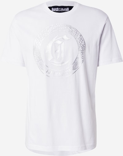 Marškinėliai iš Just Cavalli, spalva – sidabrinė / balta, Prekių apžvalga