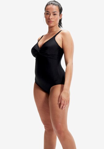 SPEEDO Bralette Swimsuit in Black