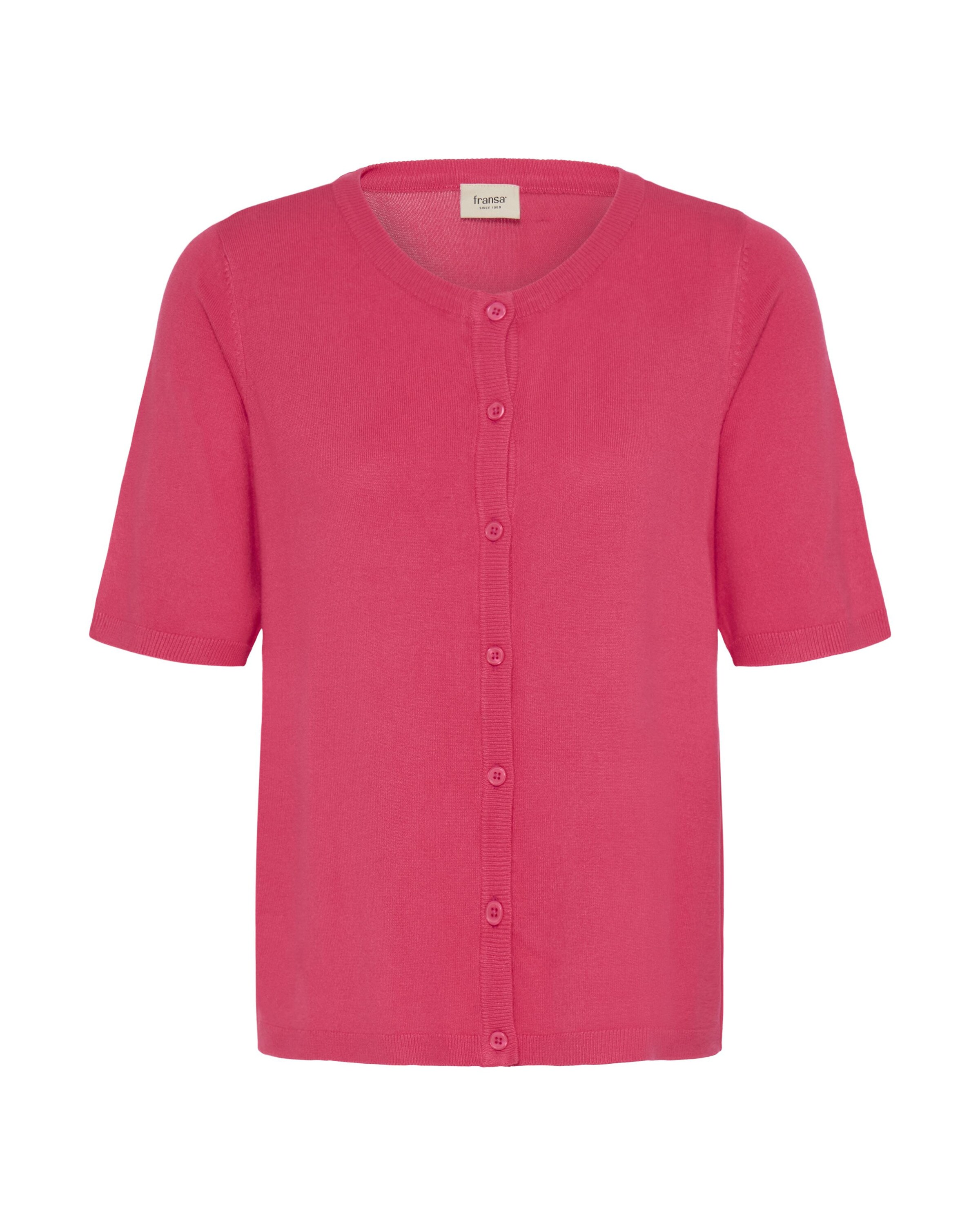 Fransa Strickjacke in Pink: Vorderseite