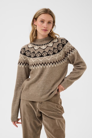 Pull-over 'CRCherrie' Cream en marron : devant