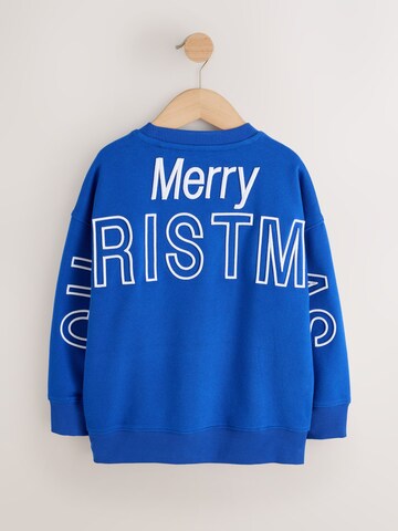 Next Sweatshirt 'Christmas' in Blau
