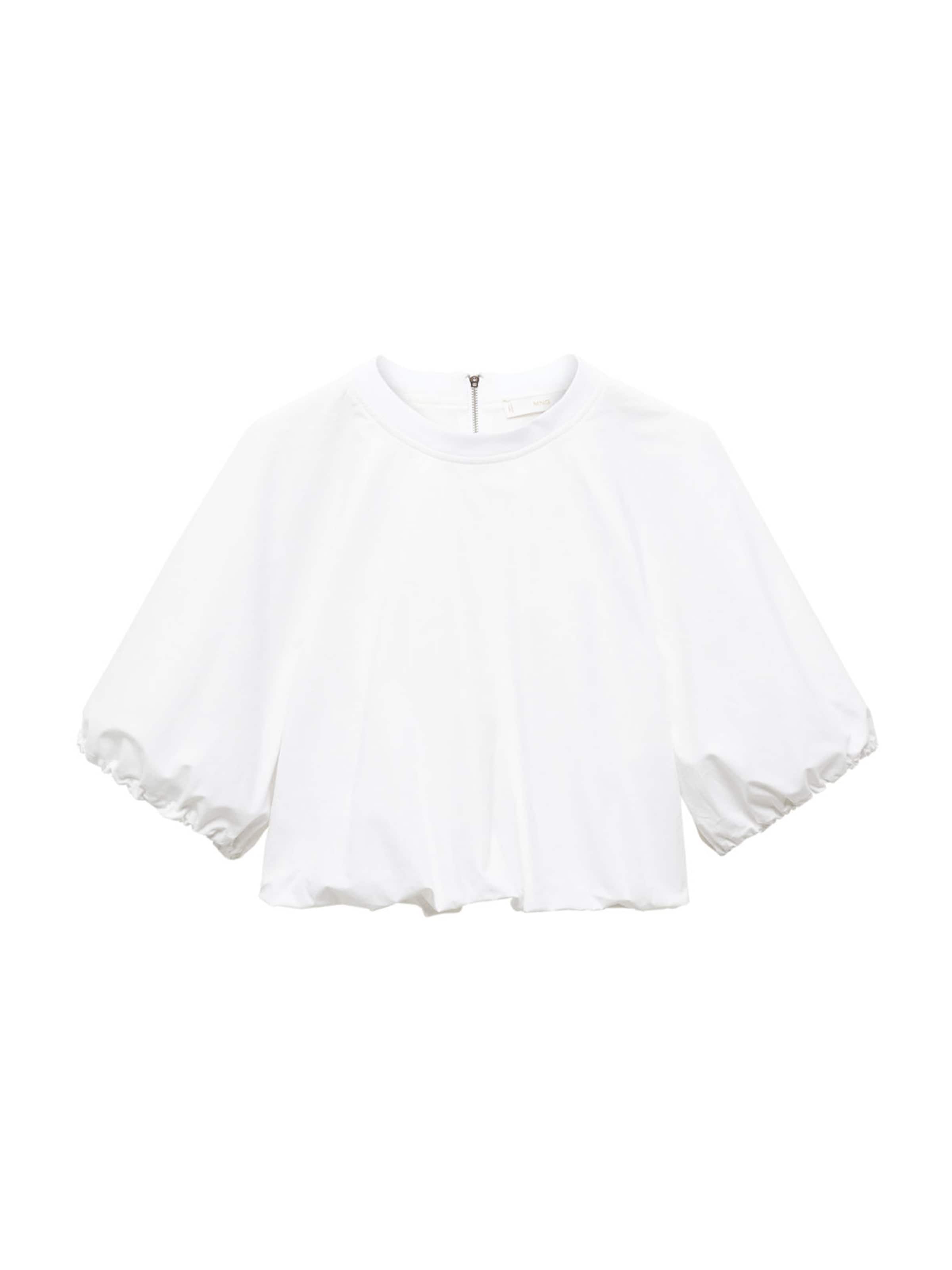 MANGO Blúzka 'Cupcake' - Biela: predná strana