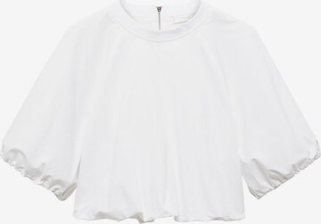 MANGO Blouse 'CUPCAKE' in Wit: voorkant