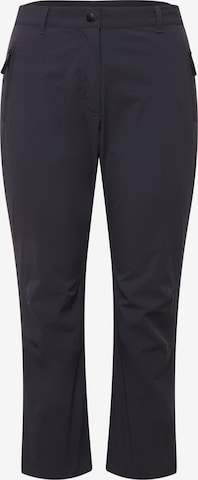 Ulla Popken Regular Broek in Blauw: voorkant