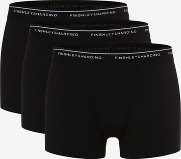 Finshley & Harding Boxer shorts in Black: front