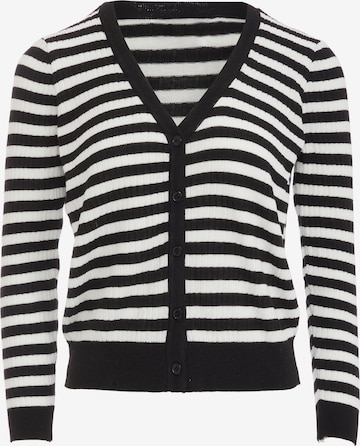 IPARO Knit Cardigan in Black: front