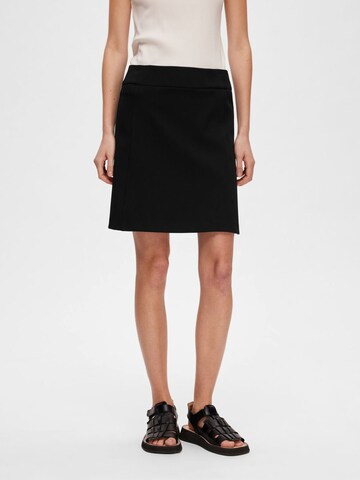 SELECTED FEMME Rok 'New Myla' in Zwart: voorkant