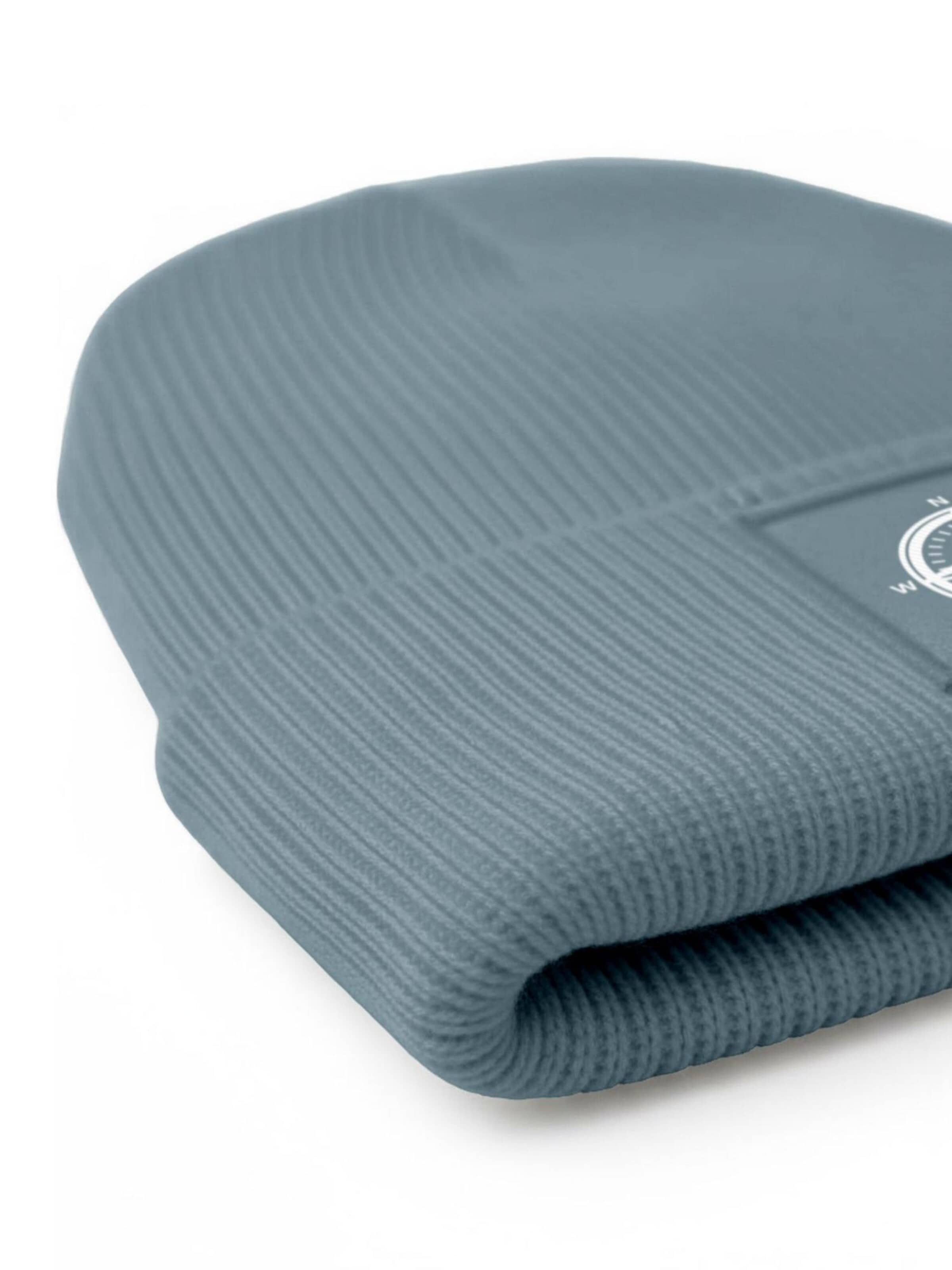 Neverless Beanie 'Kompass' in Blue