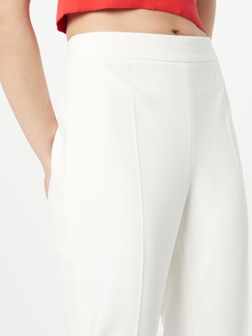 BOSS Black Regular Pleated Pants 'TILUNARA' in White