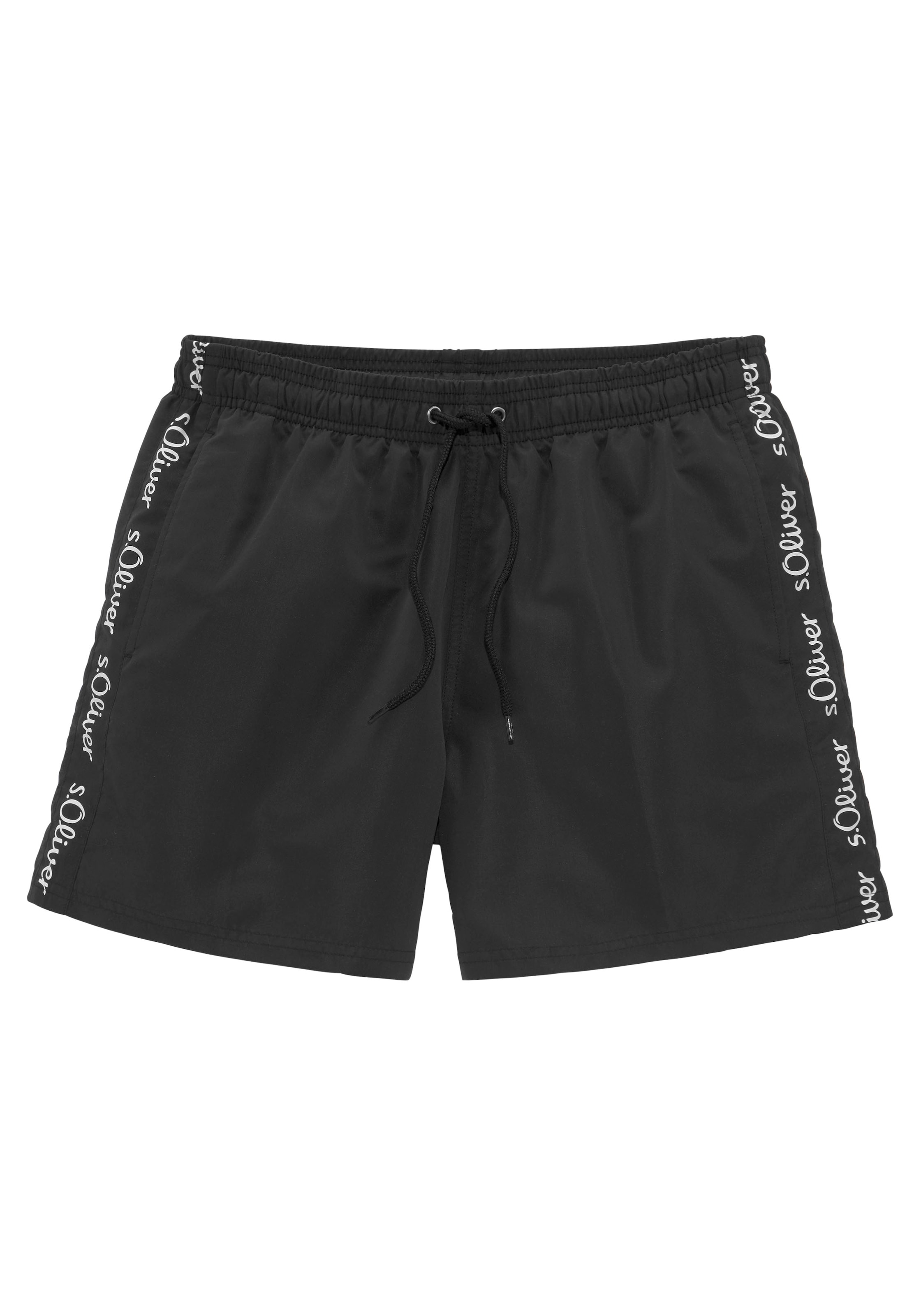 s.Oliver Board Shorts 'Noah' in Black: front