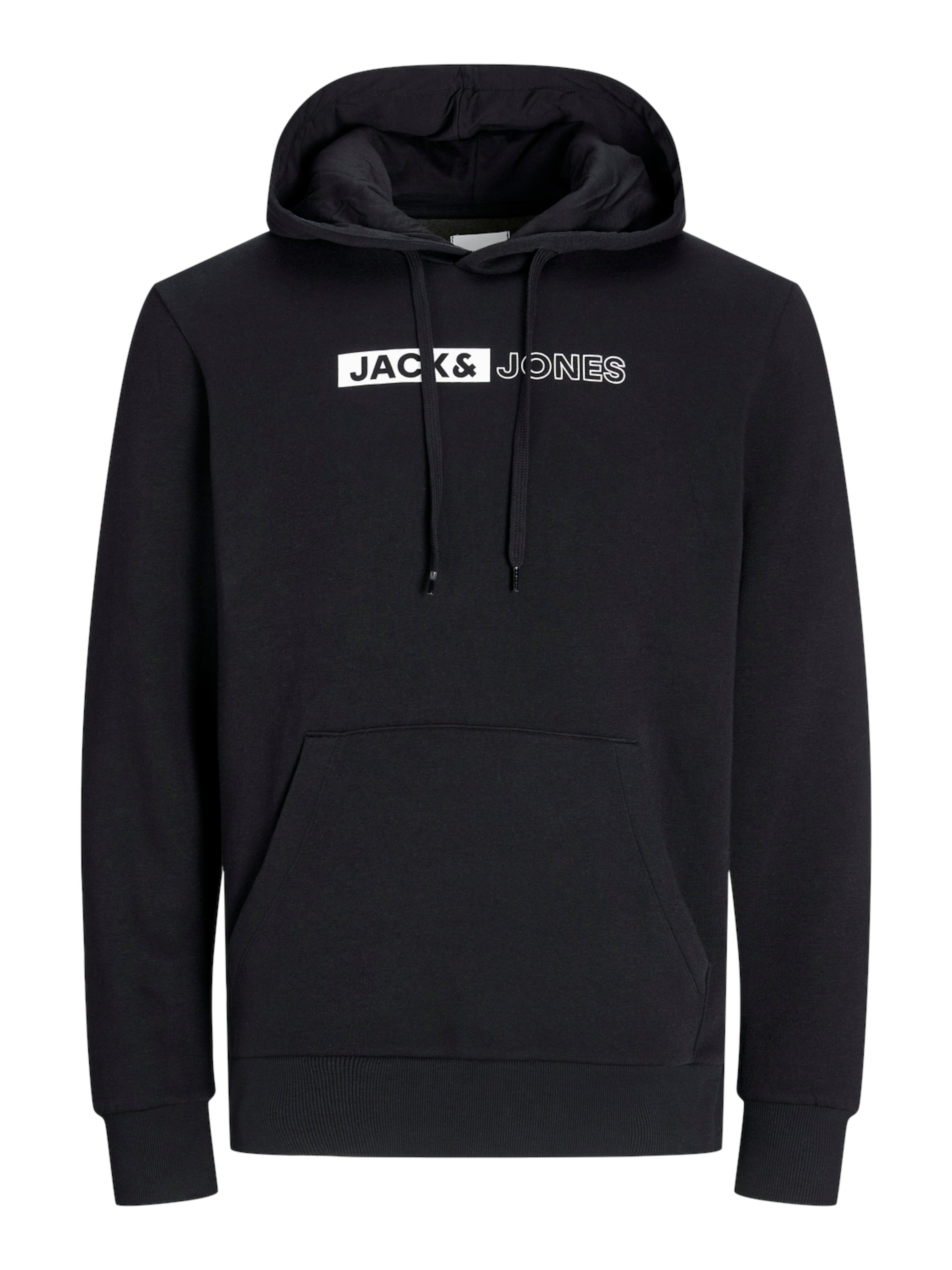 JACK & JONES Sweatshirt i sort: forside
