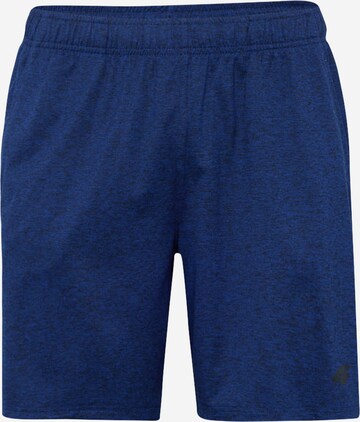 Regular Pantalon de sport 4F en bleu : devant