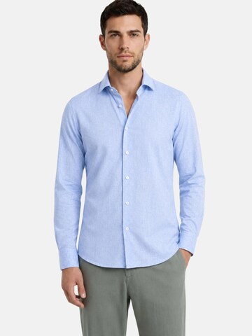 ALEA Regular fit Overhemd 'CAMICIA LINO' in Blauw