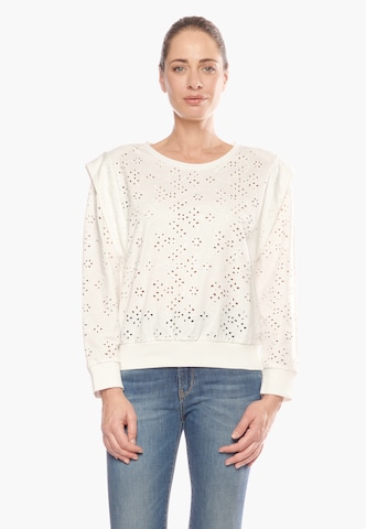 Le Temps Des Cerises Sweatshirt in Beige: Vorderseite