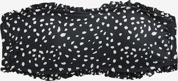 NextBandeau Bikini gornji dio - crna boja: prednji dio