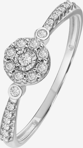 Lucardi Ring 'Chic' in Zilver: voorkant