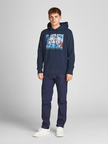 JACK & JONES Sweatshirt 'Caleb' in Blau