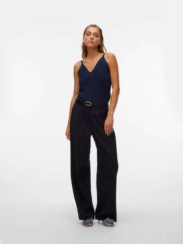 VERO MODA Gebreide top 'NEW LEXSUN' in Blauw