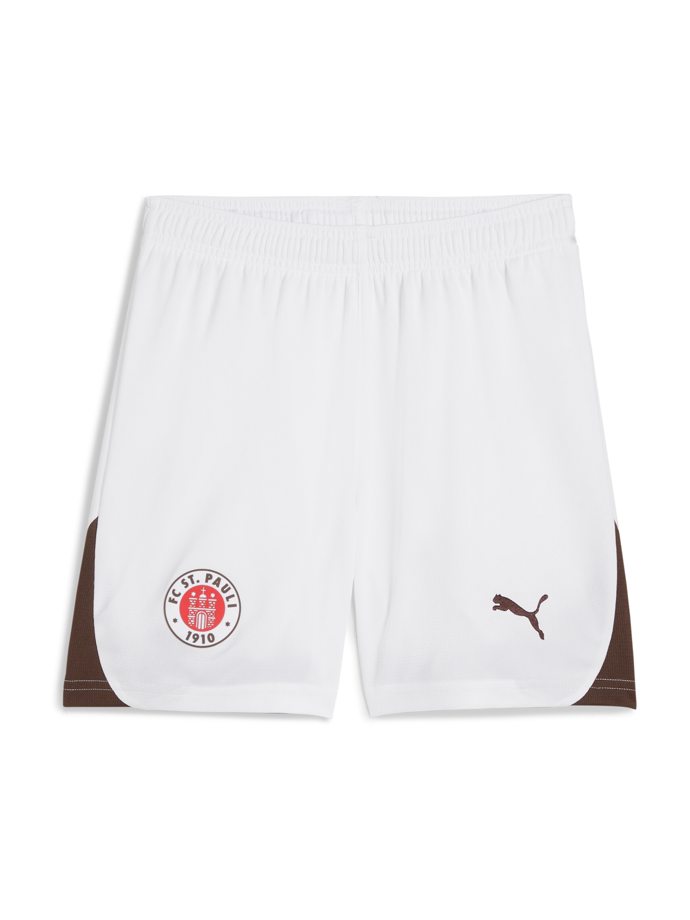 PUMA Regular Sportshorts 'FC St. Pauli 24/25' in Weiß: Vorderseite