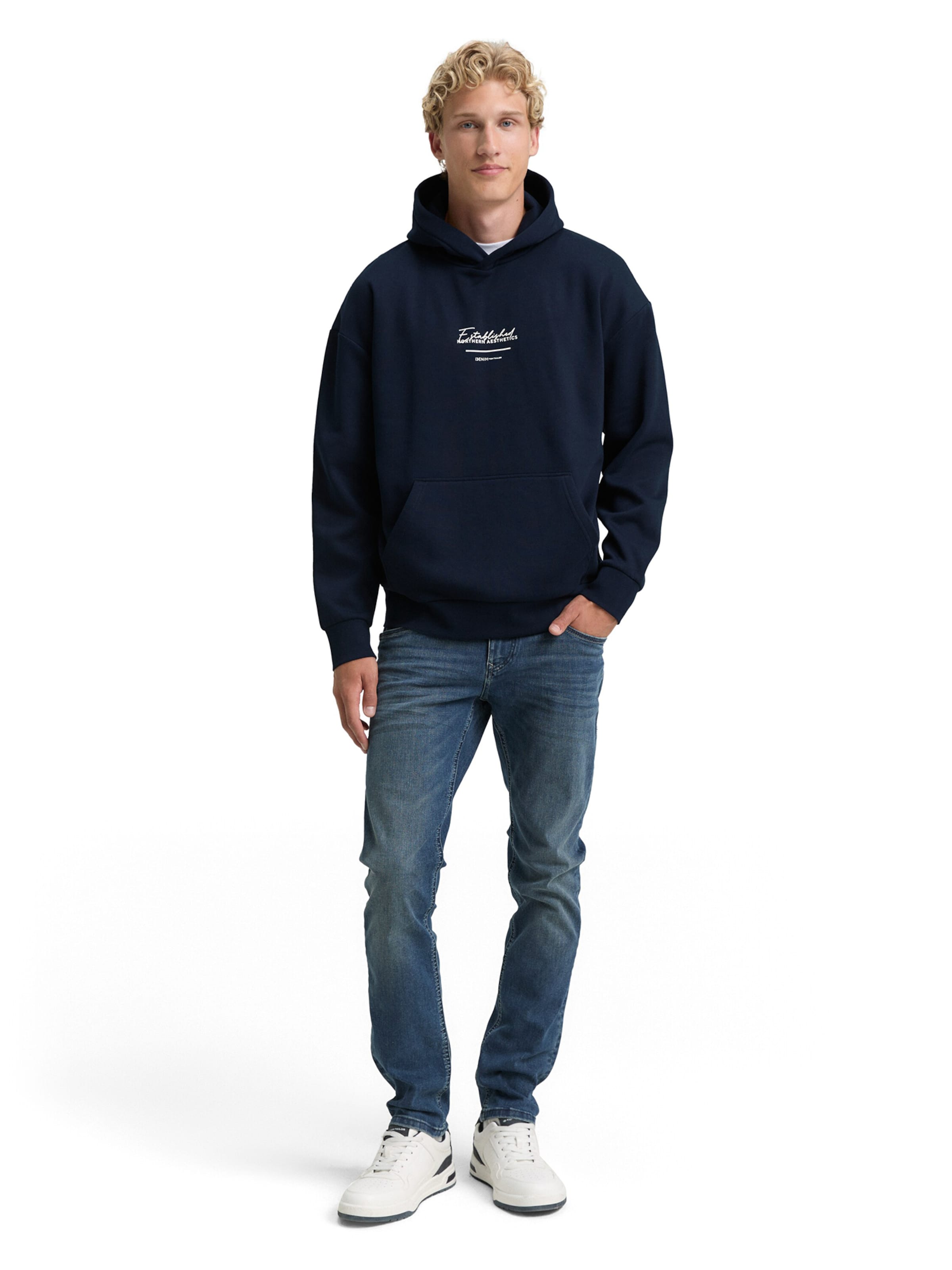 TOM TAILOR DENIM Bluzka sportowa w kolorze niebieski