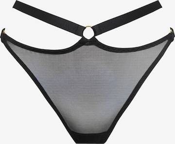 Bordelle String 'Harness' in Schwarz: Vorderseite