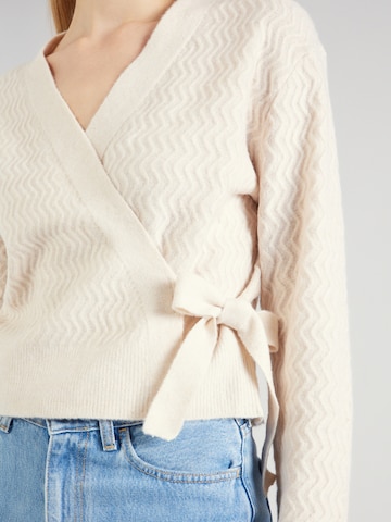 ABOUT YOU Knit Cardigan 'Astrid' in White