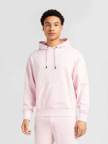 BOSS - Sweatshirt em rosa: frente