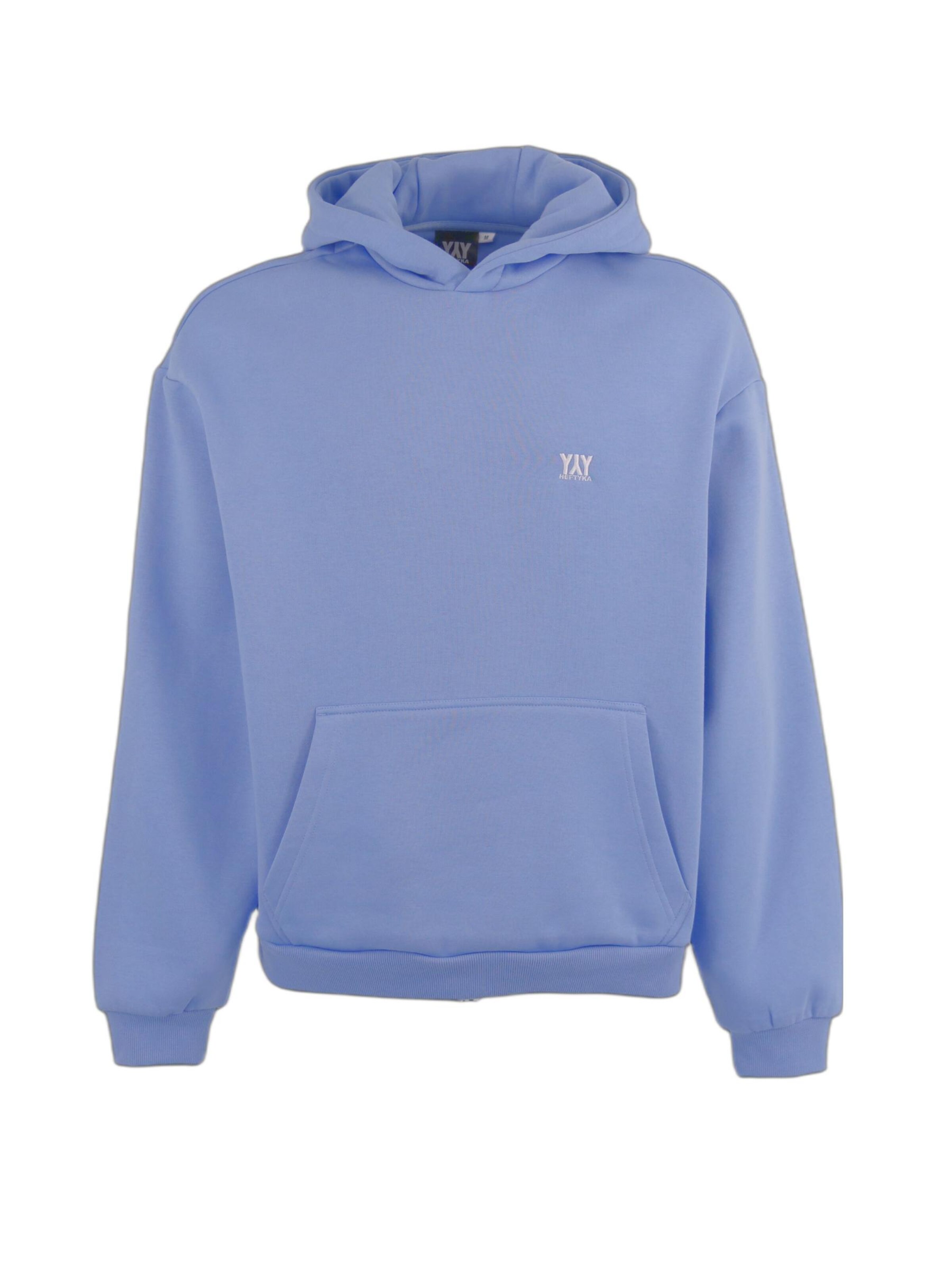 HEFTYKA Sweatshirt 'HOODIE'‌‌‌‌ in Blau: Vorderseite