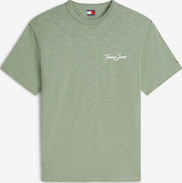 T-Shirt 'Novelty' Tommy Jeans en vert : devant