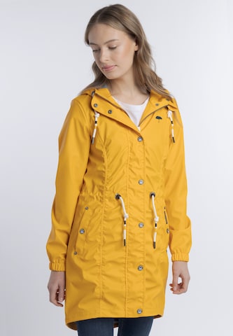 Manteau fonctionnel Schmuddelwedda en jaune : devant