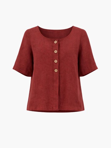 AmourLinen Top 'Maeve'‌ in Rot: Vorderseite