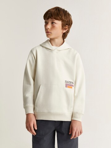Scalpers Sweatshirt 'Tetris' in Weiß
