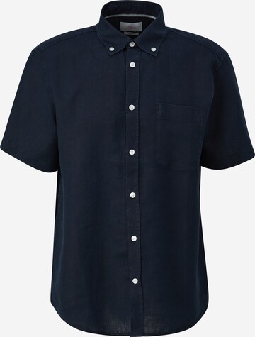 s.Oliver Regular fit Button Up Shirt in Blue: front