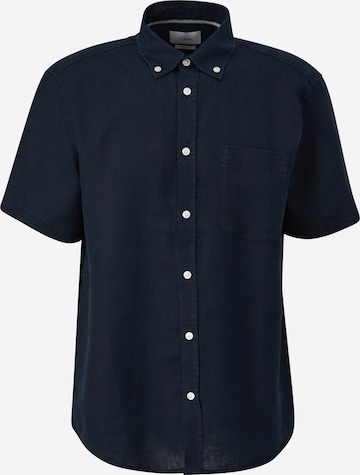 s.Oliver Button Up Shirt in Blue: front