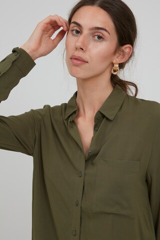 ICHI Blouse 'MAIN' in Green